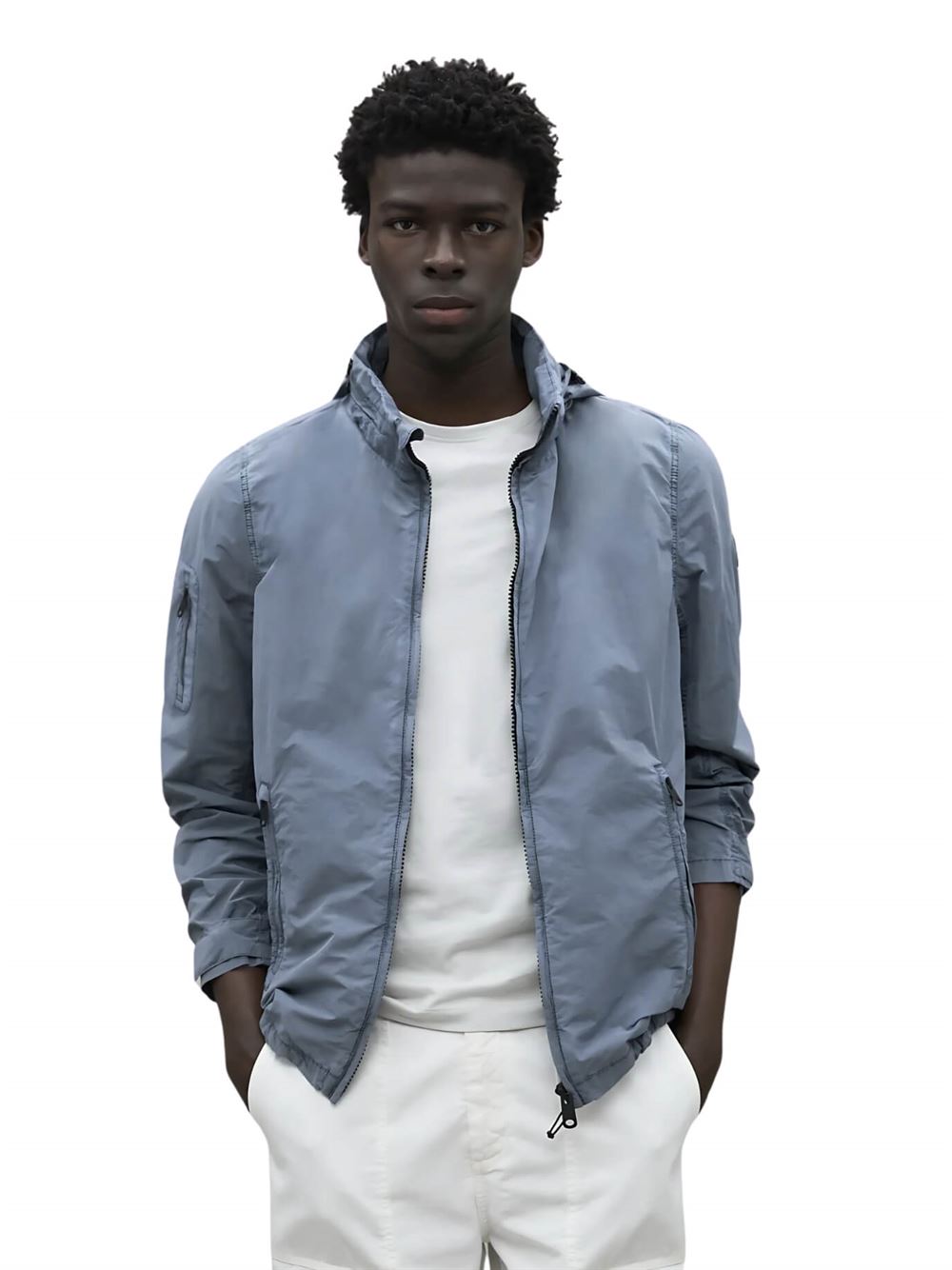 Ecoalf Giacca Rigi Blu Fumoso Frontale