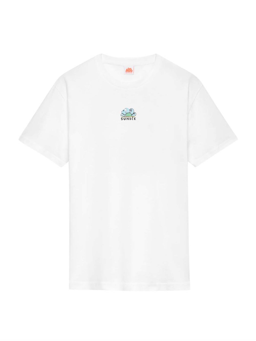 Sundek Tidal Surfer Print T-Shirt White