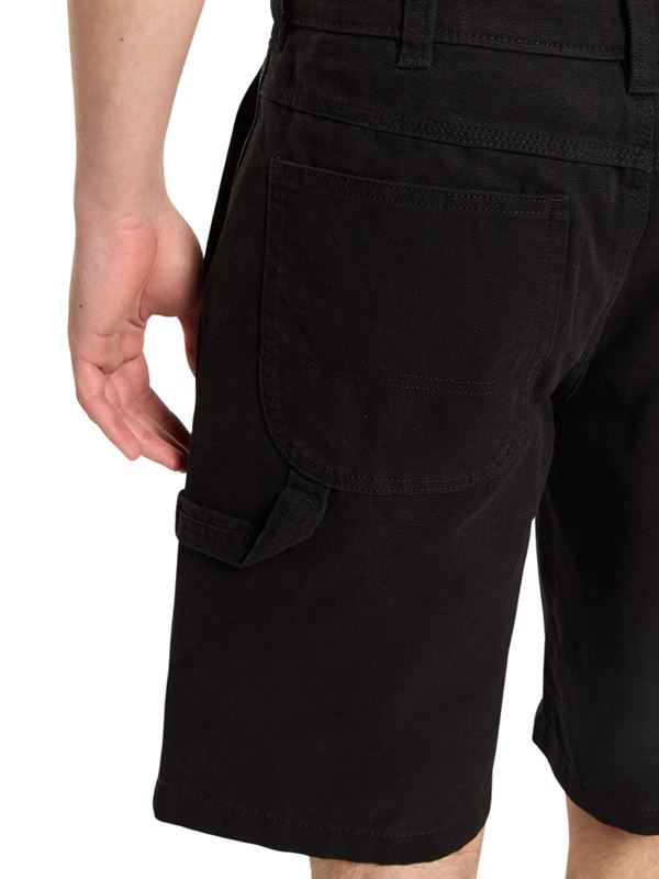 Dickies Shorts Carpenter in Canvas 11-Inch Nero Dettaglio