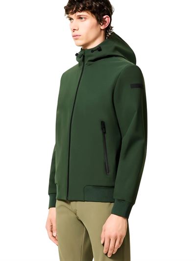 RRD Giacca Surflex Winter Thermo Hood Zip Jkt Verde Militare Frontale