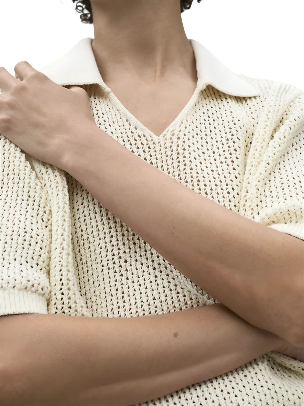 Ecoalf Argan Knit Ecru Ecru Detail