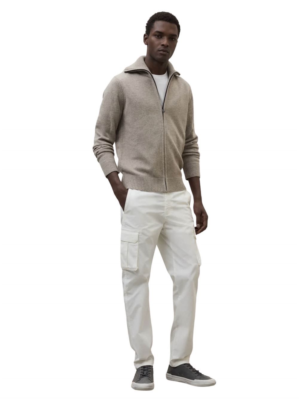 Ecoalf Sasa Knit Beige Frontal