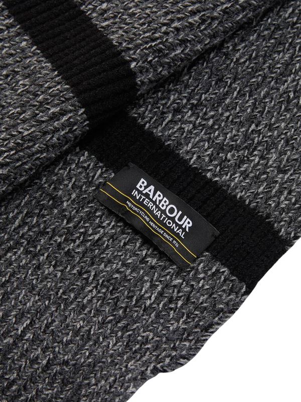 Barbour International Boston Gift Set Black Scarf Detail