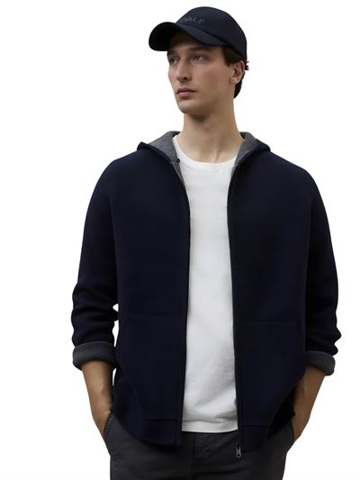 Ecoalf Maglione Otu Blu Navy Profondo Frontale