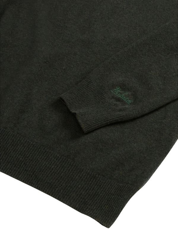 Woolrich Lambswool Crewneck Greenstone Logo