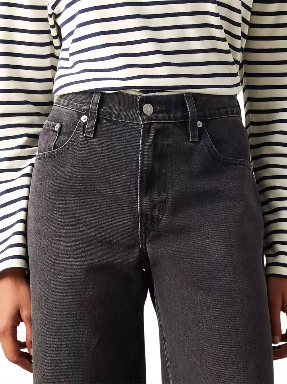 Levi's XL Straight Jeans Black Front Detail