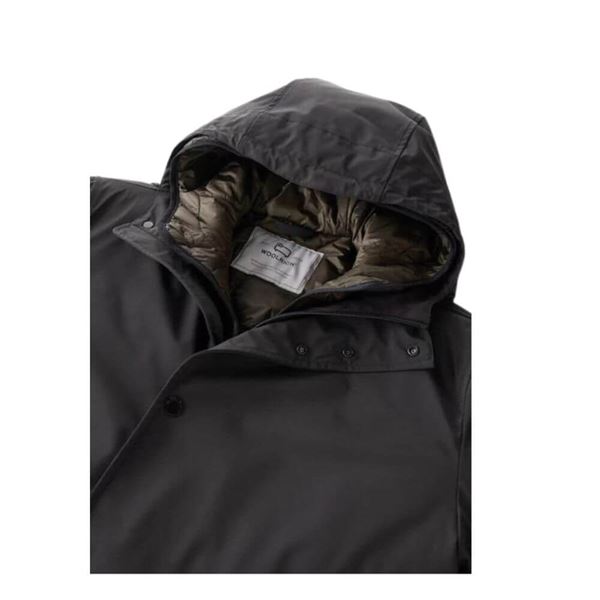 Woolrich Cappotto Stretch 3 in 1 con giacca trapuntata removibile black S cappuccio