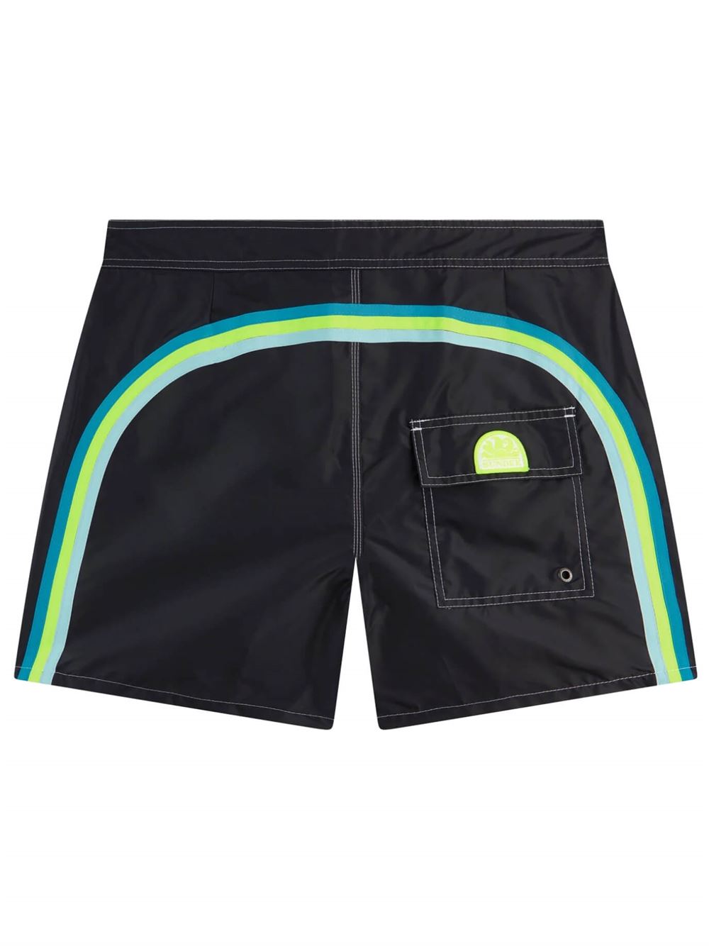 Sundek Costume da Bagno Corto Iconic Taffeta Nero