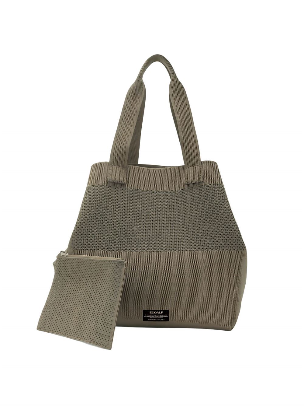 Ecoalf Tika Shopper Bag Brown Closed Removable Pocket
