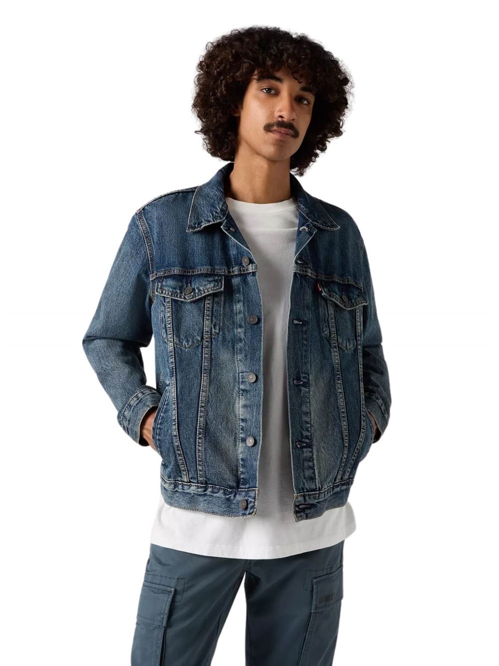 Levi's Trucker Jacket Broadway Blue Side