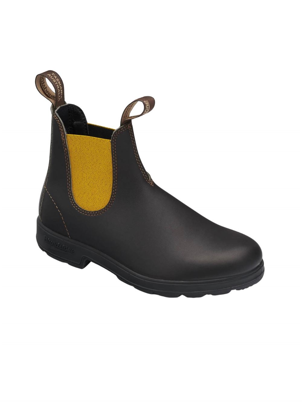 Blundstone Boots #1919 Originals Brown Mustard Detail