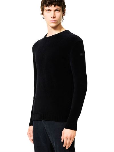 RRD Maglia Cinematt Round Knit Nero Frontale