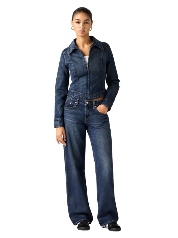 Levi’s Jeans Low Loose Lightweight Blu Lost In Translation Frontale Intera