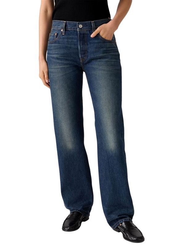 Levi's Jeans 501® Anni ’90 Blu Educate in Arts Selvedge Frontale