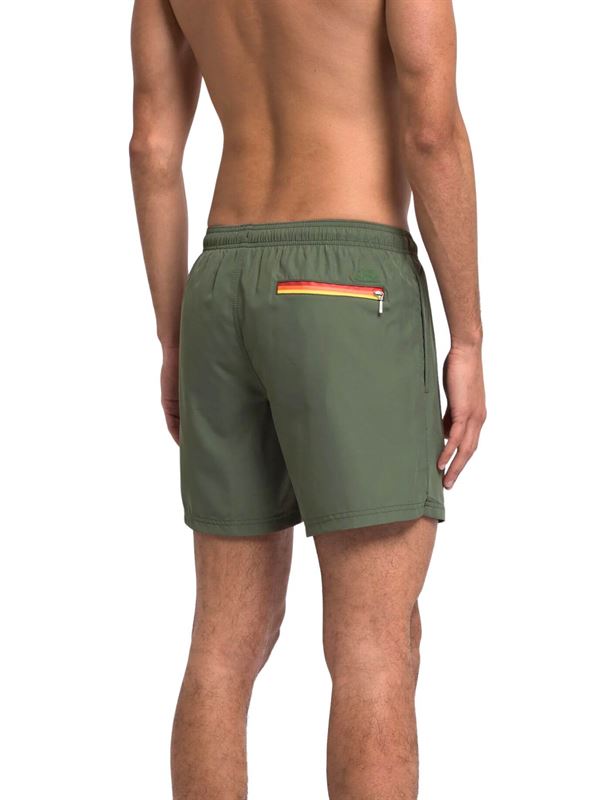 Sundek Boardshort M749BDRT300 Dark Green Back