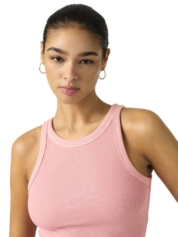 Levi's Canotta Essential Racer Tank Top Rosa Dettaglio