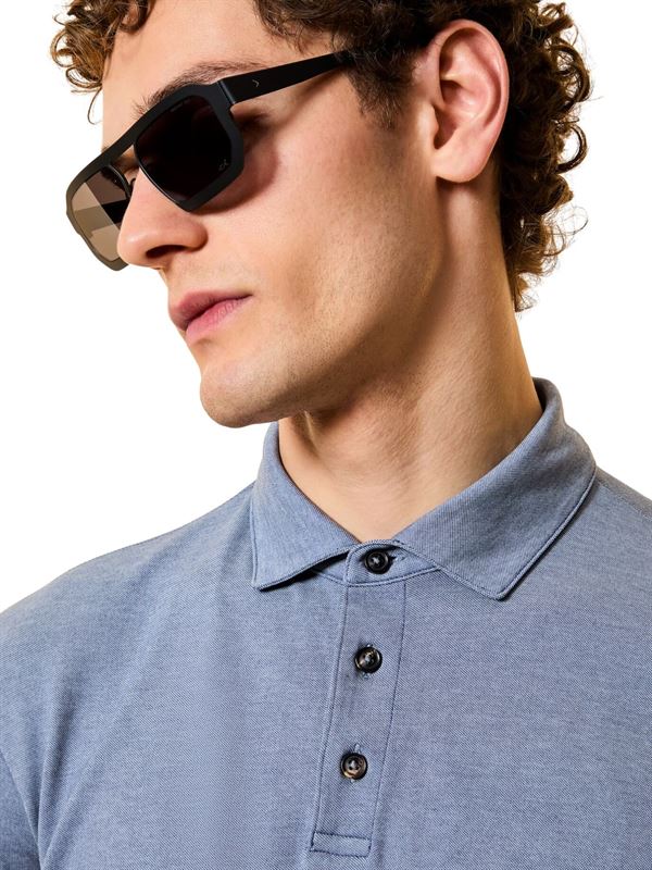 RRD Polo Doticon Blu Dettaglio