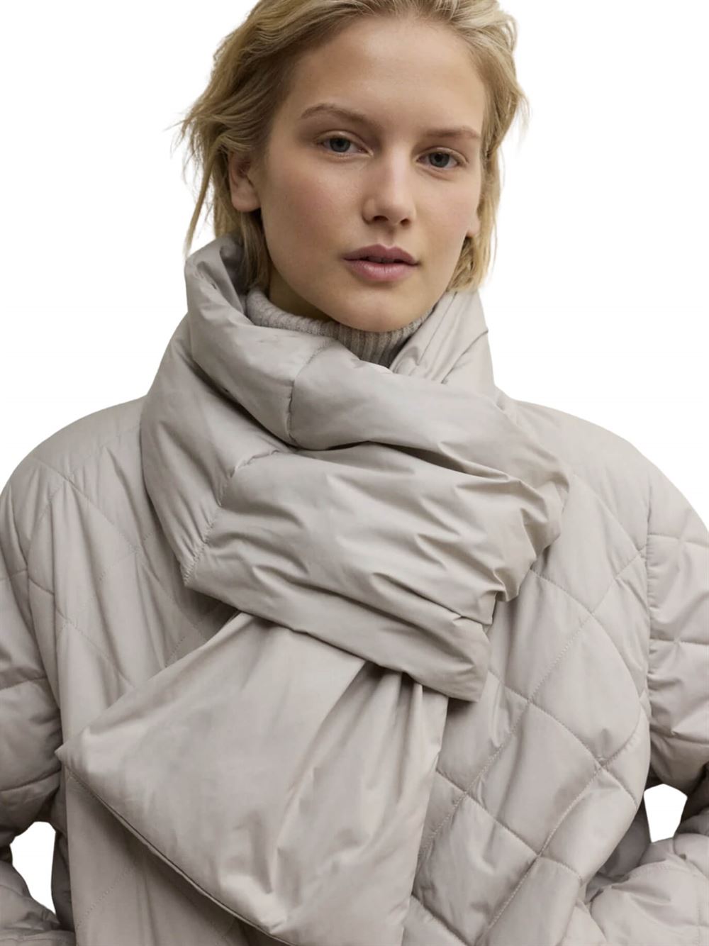 Ecoalf Geres Reversible Jacket Beige Detail