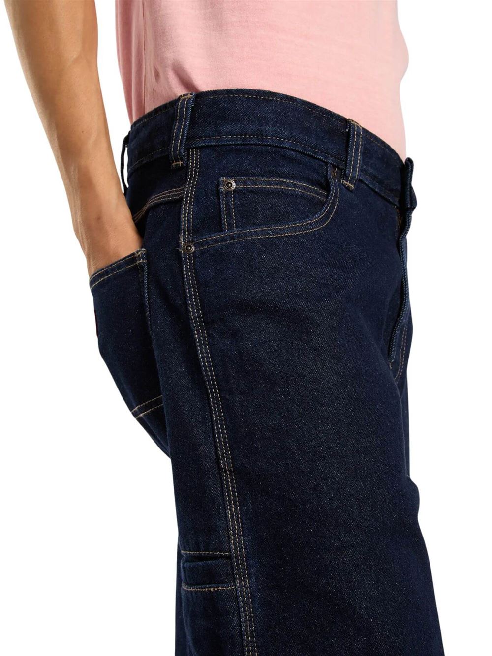 Dickies Shorts 958 13-Inch Loose Blu Denim Lavato Dettaglio