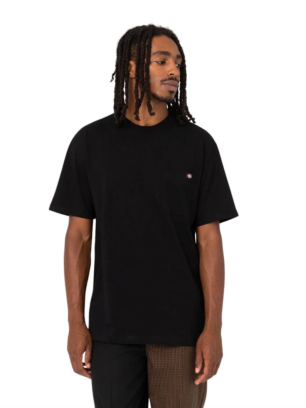 Dickies T-shirt Luray Pocket Tee Nero Frontale