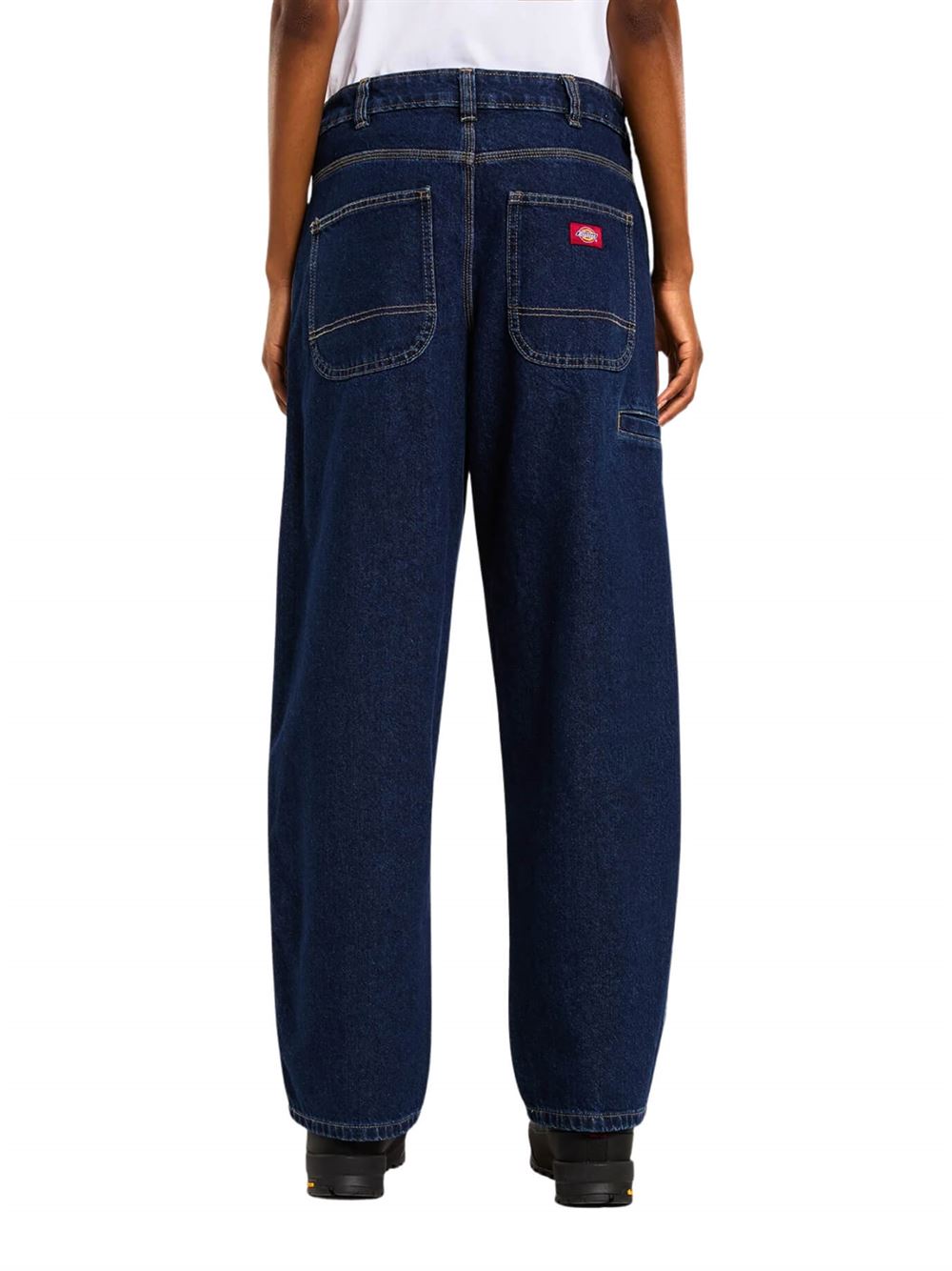 Dickies Jeans 957 Loose Tapered Blu Indigo Dettaglio Retro