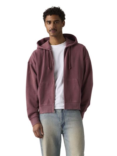Levi's Felpa Hayes Boxy Full Zip Rosso Frontale