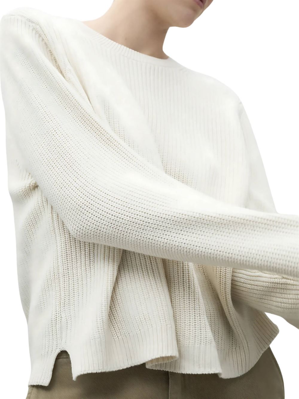 Ecoalf Inga Knit White Detail