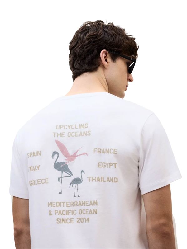 Ecoalf T-shirt Flam Bianco Retro