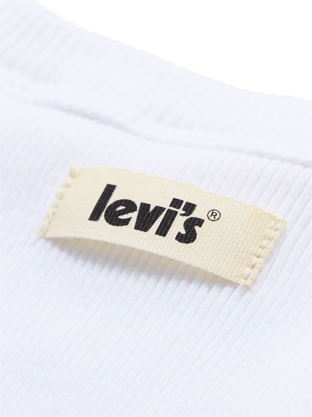 Levi's Canotta Essential Racer Tank Top Bianco Logo