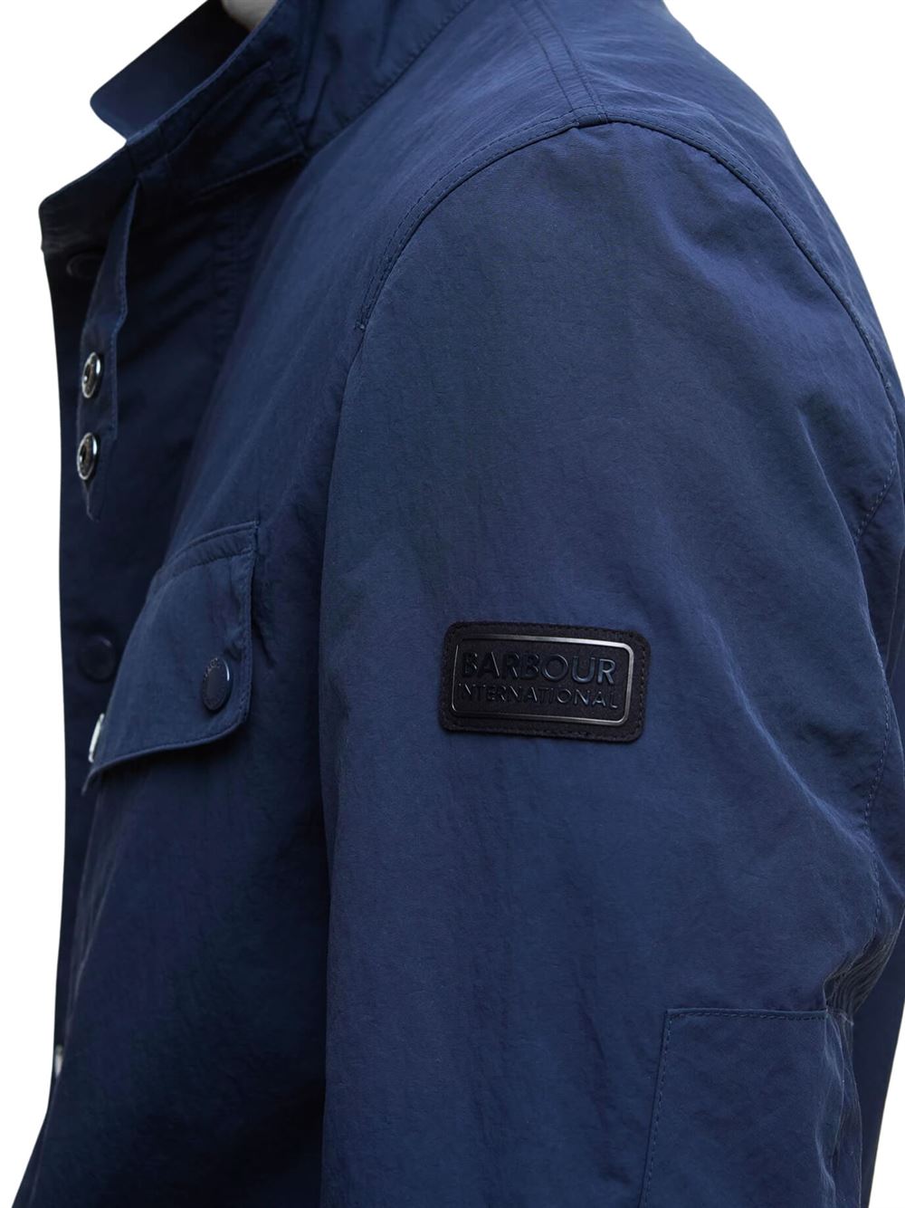 Barbour International Modern Duke Showerproof Jacket Navy Logo