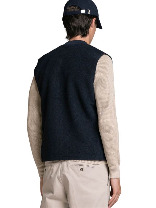 Impure Gilet Terry Blu Navy Retro