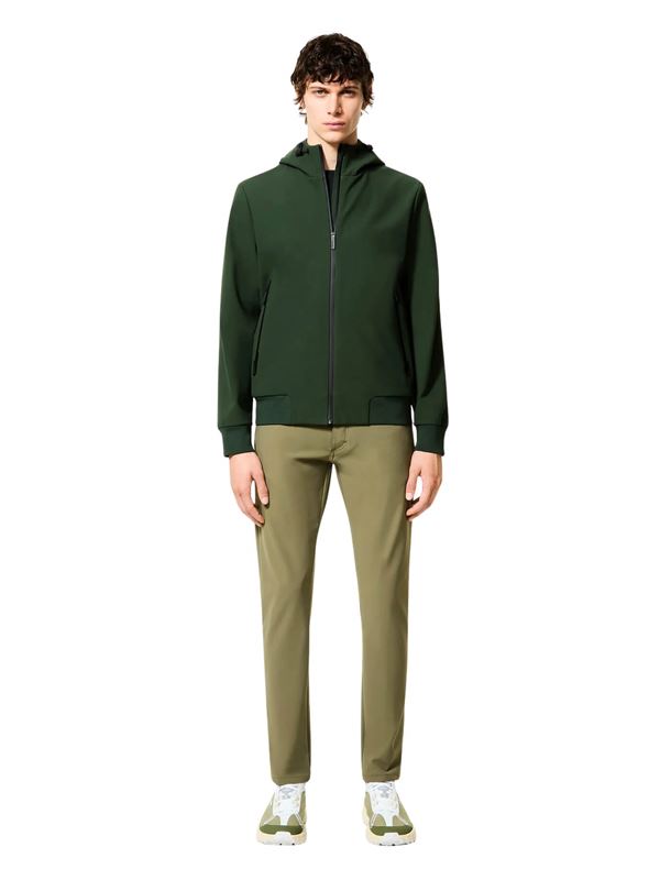 RRD Giacca Surflex Winter Thermo Hood Zip Jkt Verde Militare Frontale Intera