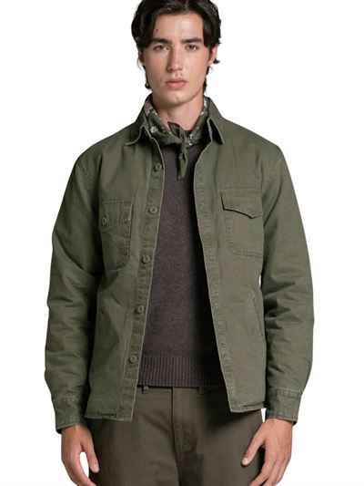 Impure Derek Overshirt Military Green Front