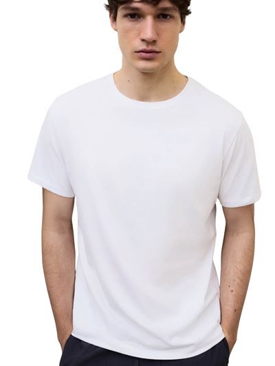 Ecoalf T-shirt Flam Bianco Frontale