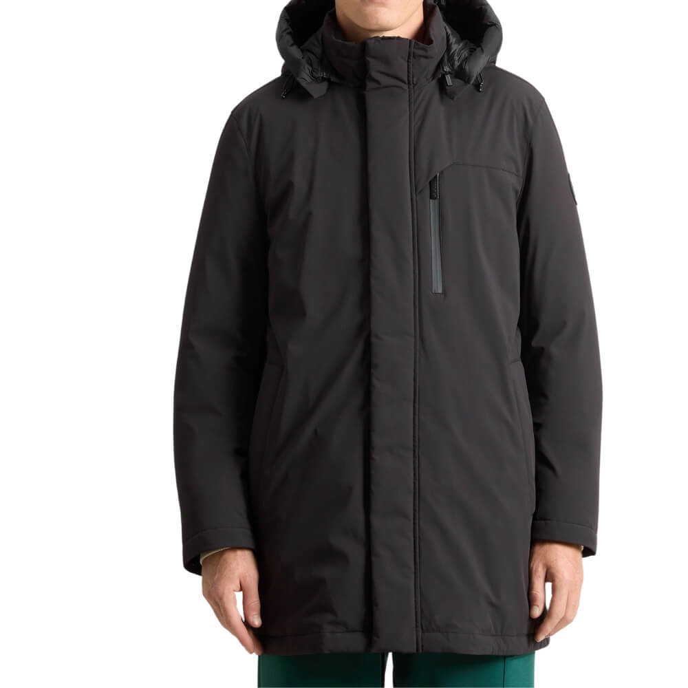 WOOLRICH Mountain Stretch Down Parka black M fronte