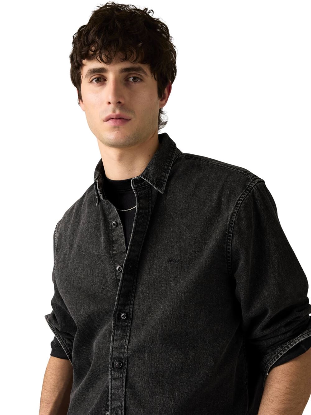 Levi's Camicia Authentic Button Down Nero Dettaglio
