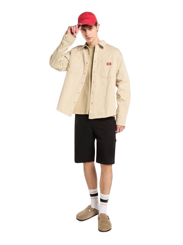 Dickies Shorts Carpenter in Canvas 11-Inch Nero Frontale Intera
