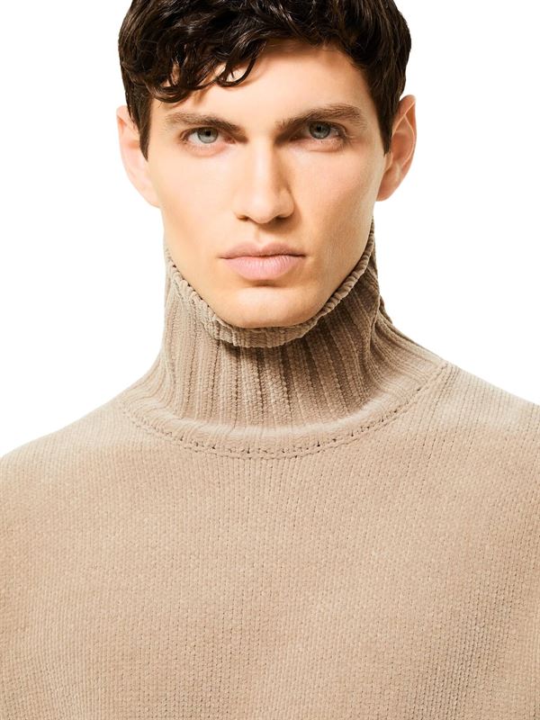 RRD Maglia Cinematt Turtleneck Knit Tabacco Dettaglio