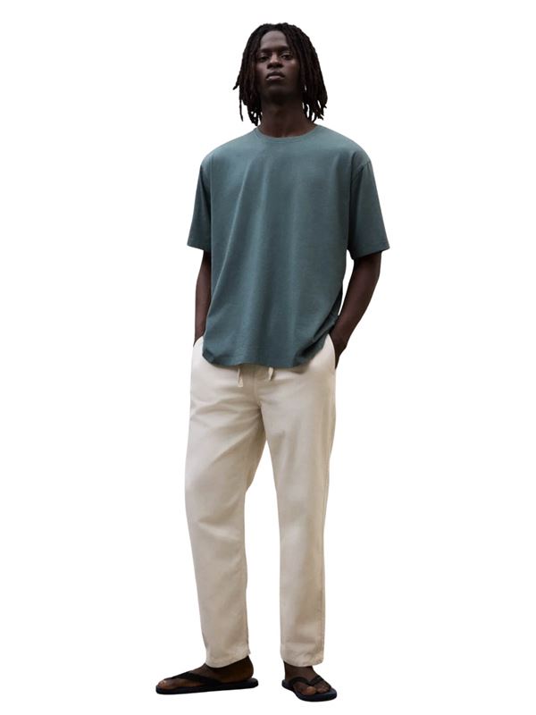 Ecoalf T-shirt Mund Verde Ombra Frontale Intera