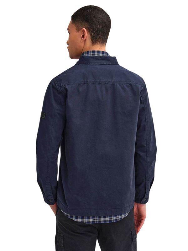 Barbour International Overshirt Arlo Blu Navy Retro