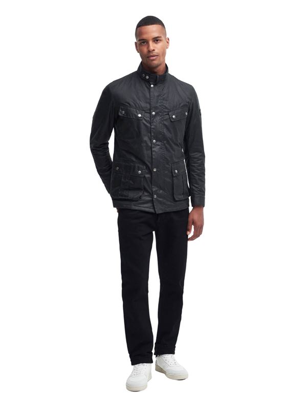 Barbour International Duke Waxed Jacket Sage Frontal