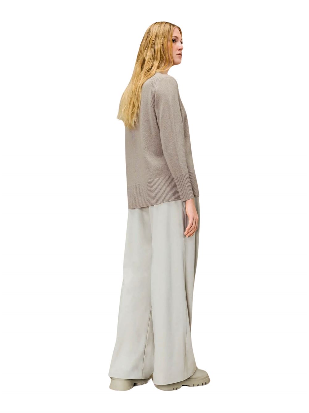 RRD Furbi Wool Round Wom Knit Beige Back