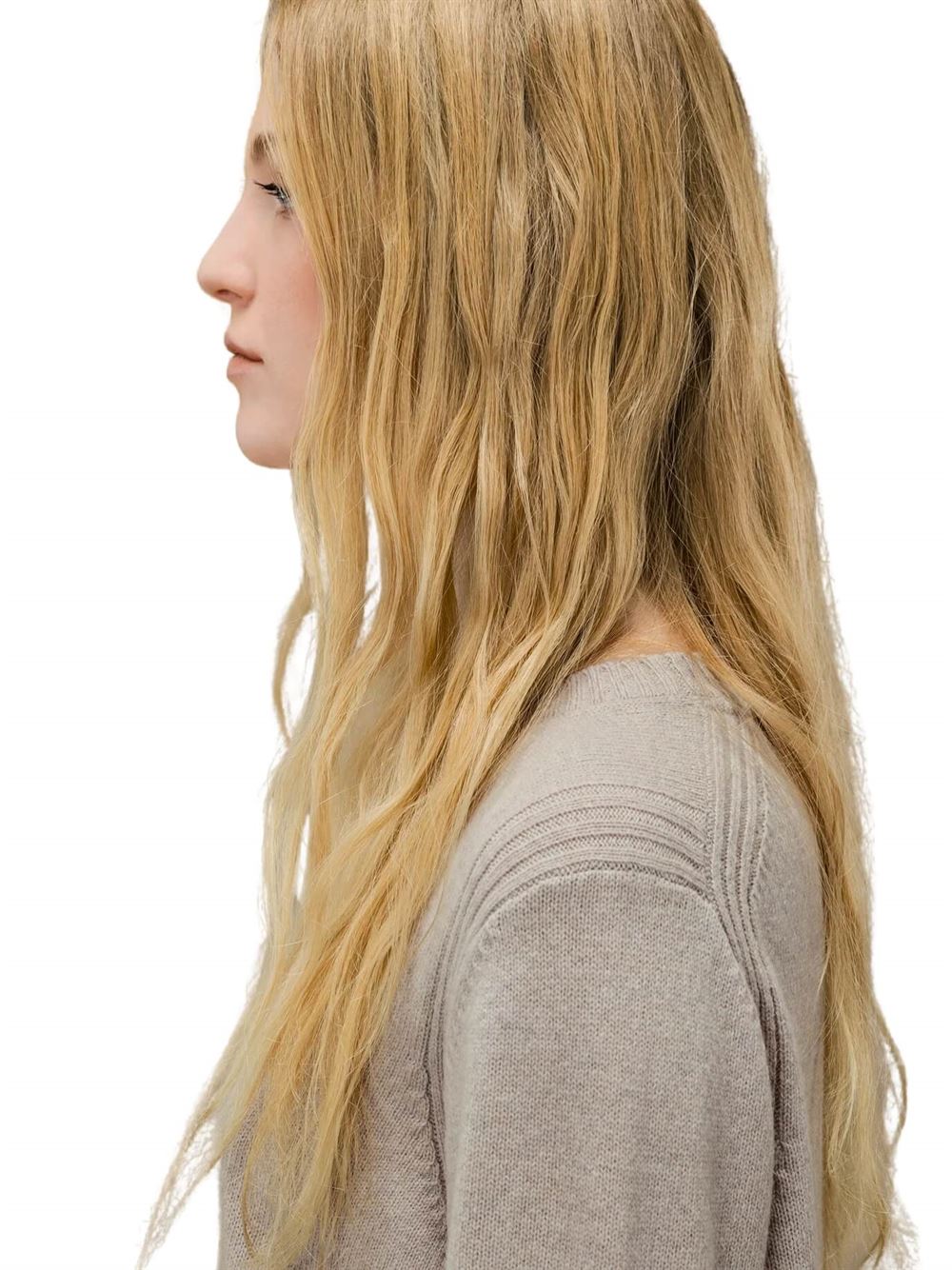 RRD Furbi Wool Round Wom Knit Beige Detail