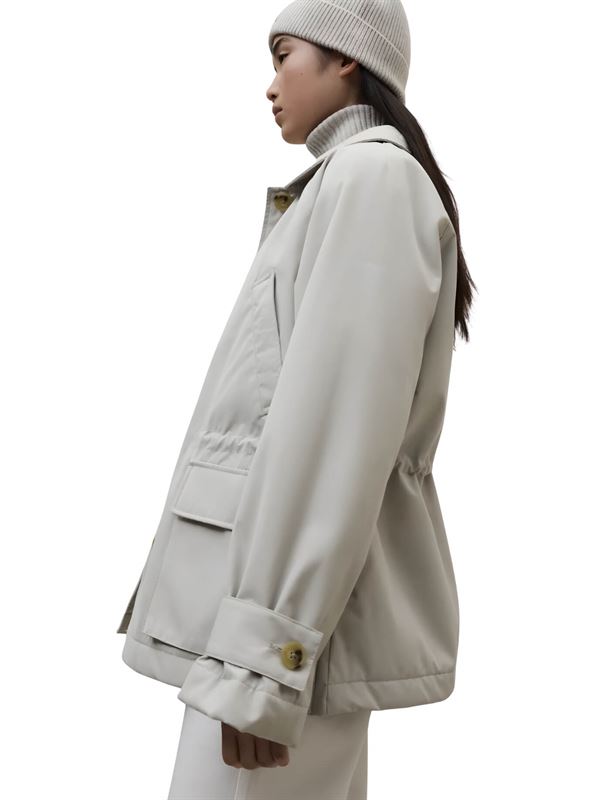 Ecoalf Giacca Bornas Beige Lato