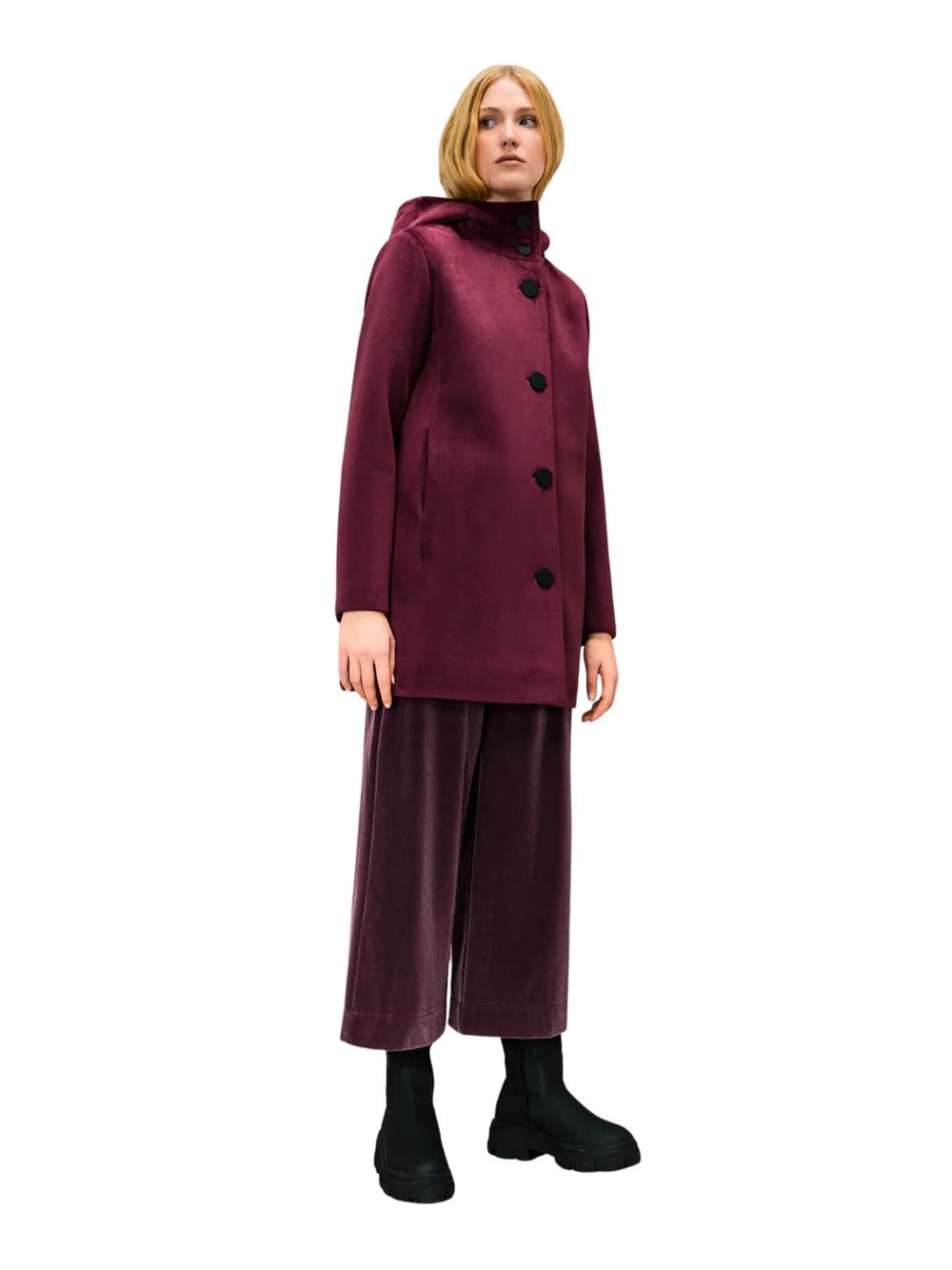 RRD Velvet Neo Parka Wom Jkt Bordeaux Frontal