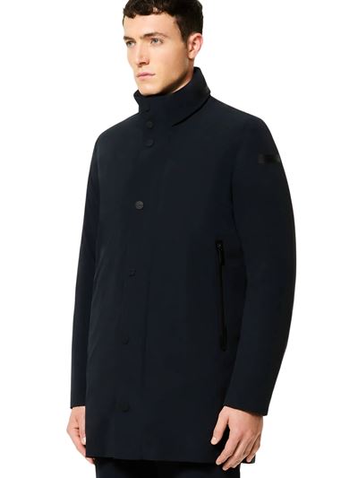 RRD Montecristo Floating Raincoat Jkt Blue Black Front