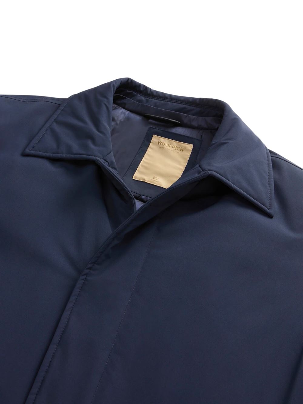 Woolrich Soprabito Stretch 2 in 1 Carcoat Blu Melton Collo