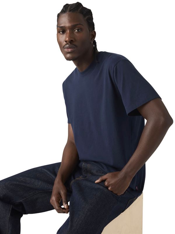 Levi's T-shirt Essential Blu Navy Frontale