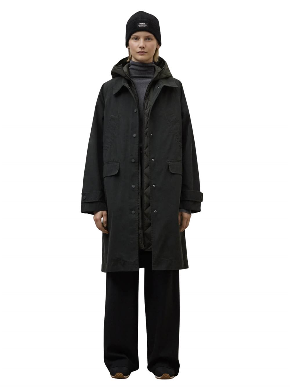 Ecoalf Giacca Hyden Scarabeo Scuro Frontale Intera