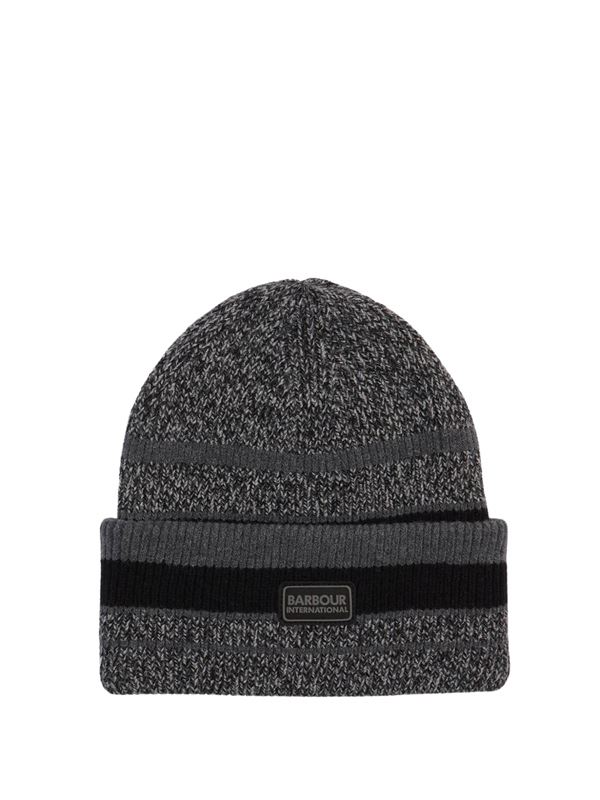 Barbour International Boston Gift Set Black Beanie Front